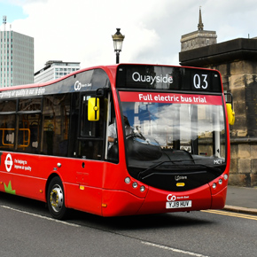 Electric bus returns for further Tyneside trial